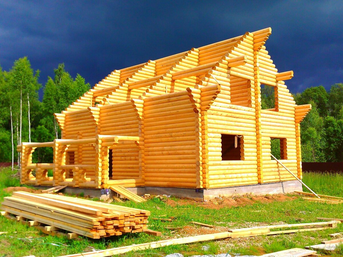 Проектирование и строительство домов из оцилиндрованного бревна профилированного и клееного бруса