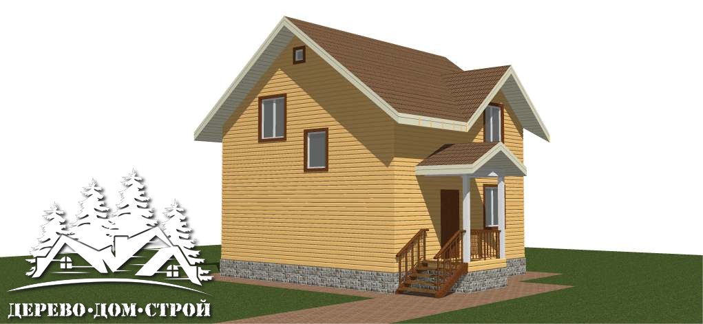 Проект одноэтажного деревянного дома с мансардой из бруса – ДПБ 400