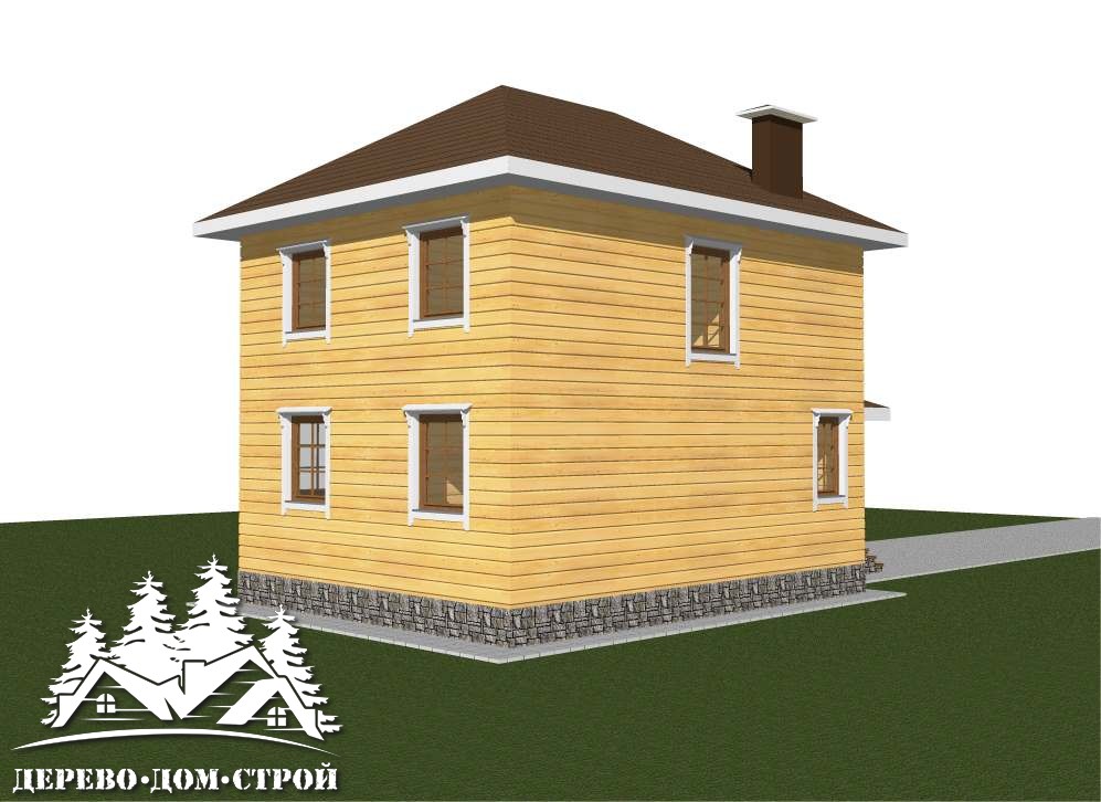 Проект одноэтажного деревянного дома с мансардой из бруса – ДПБ 407