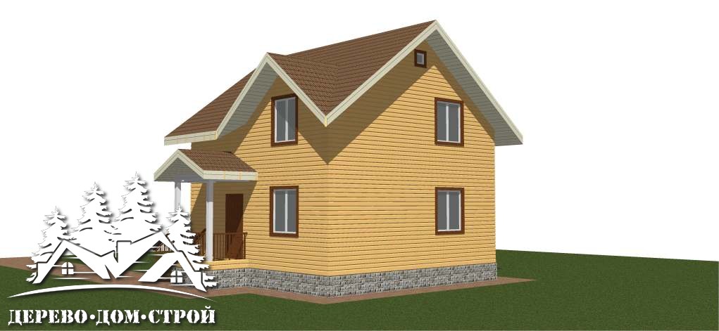 Проект одноэтажного деревянного дома с мансардой из бруса – ДПБ 400