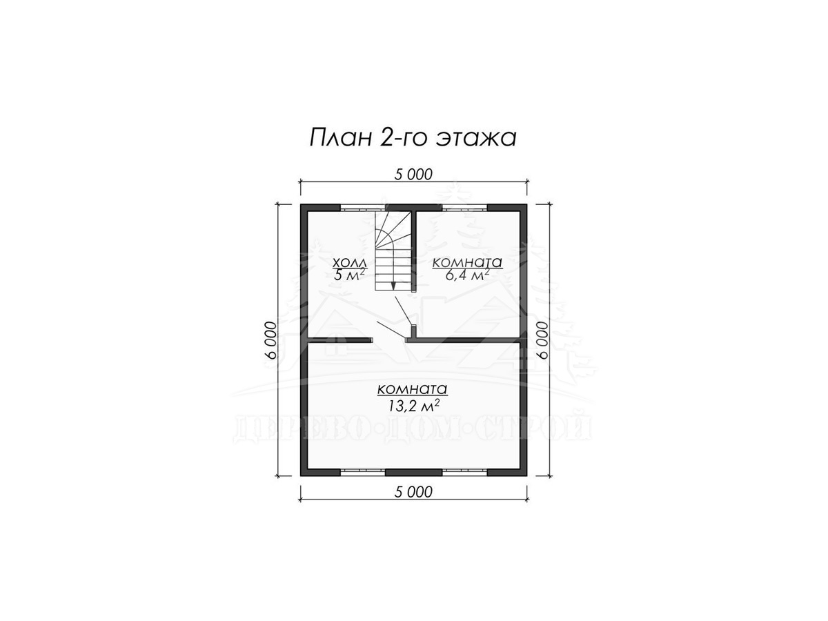 Проект одноэтажного каркасного дома с мансардой и террасой – ДК 069
