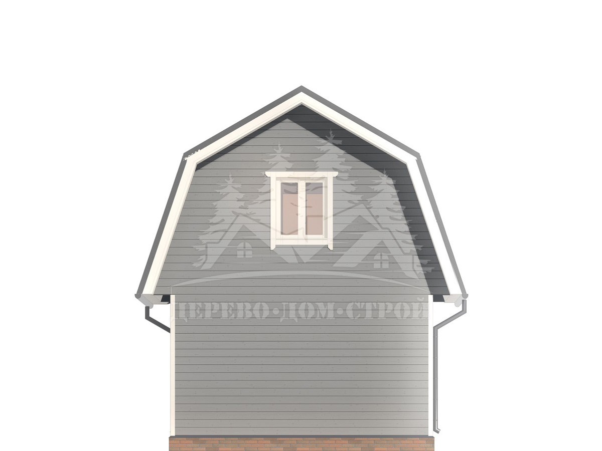 Проект одноэтажного каркасного дома с мансардой – ДК 085
