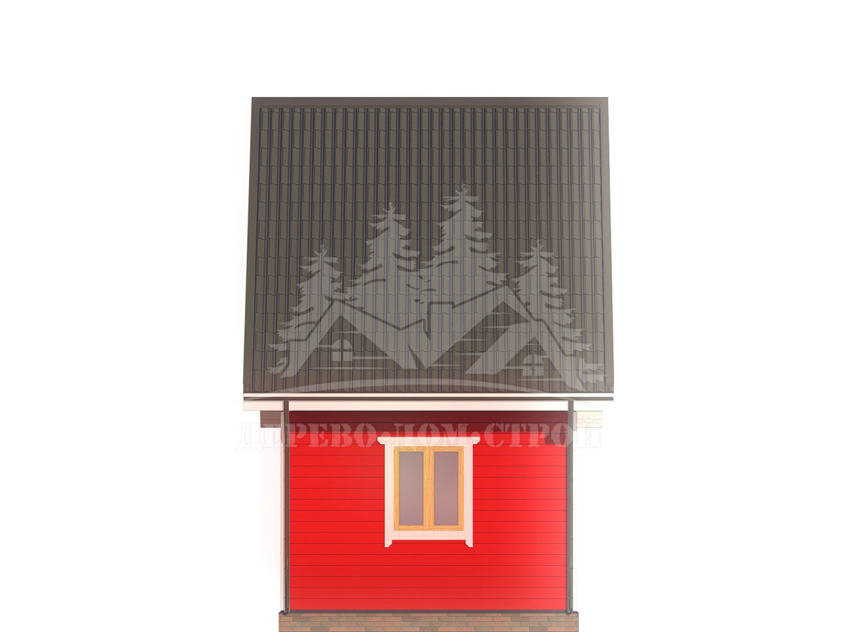 Проект одноэтажного каркасного дома с мансардой – ДК 091