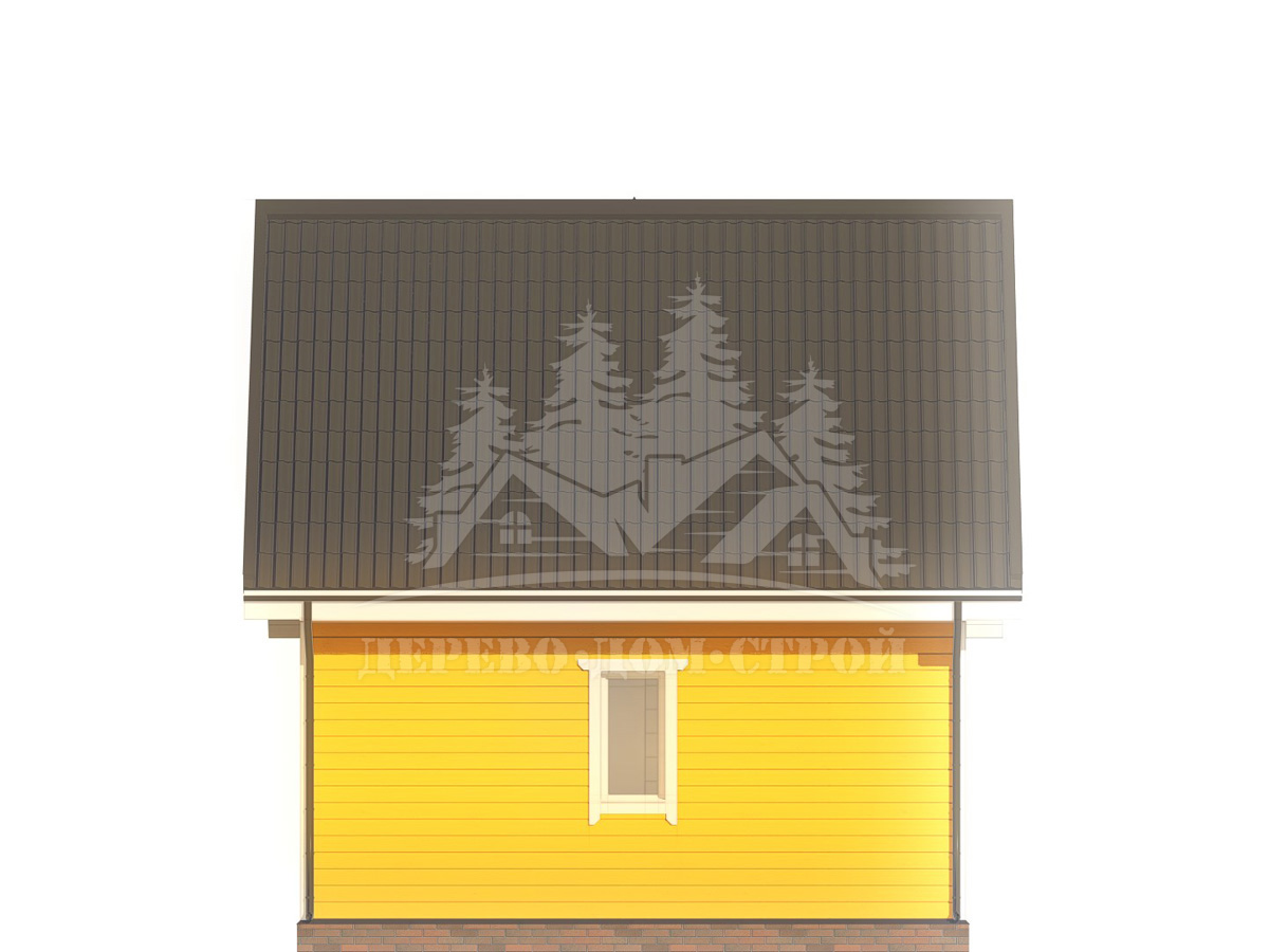 Проект одноэтажного каркасного дома с мансардой – ДК 092