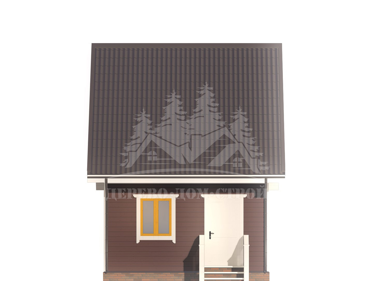Проект одноэтажного каркасного дома с мансардой – ДК 100