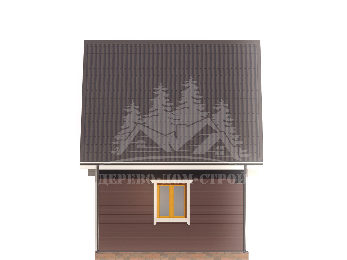 Проект одноэтажного каркасного дома с мансардой – ДК 100