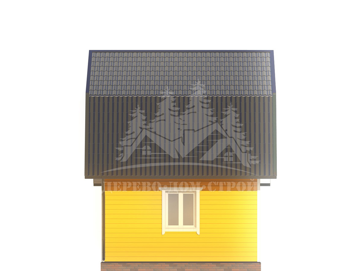 Проект одноэтажного каркасного дома с мансардой – ДК 102