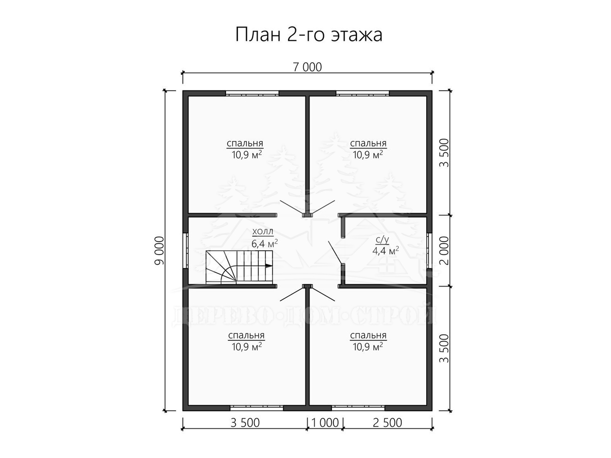 Проект одноэтажного каркасного дома с мансардой и террасой – ДК 186